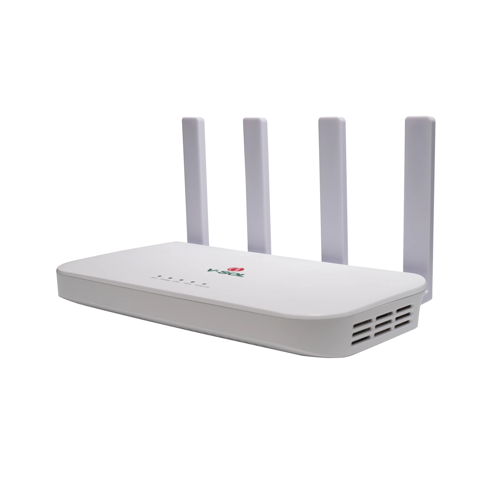 ONU DUALMODE EPON/GPON / WI-FI 6 / 1 PUERTO FXS / 4 PUERTOS GIGABIT / 1 PUERTO USB / 1 PUERTO SC/UPC-Redes FTTH/PON-V-SOL-Bsai Seguridad & Controles