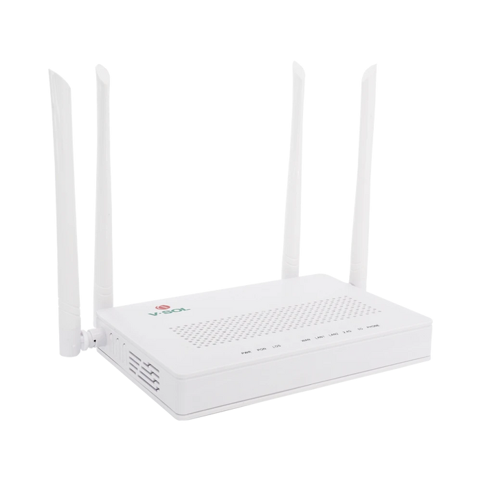 ONU DUAL G/EPON CON WI-FI AC DE DOBLE BANDA, 1 PUERTO SC/UPC + 2 PUERTOS LAN GIGABIT + 1 PUERTO FXS-Redes FTTH/PON-V-SOL-HG323D-AC-Bsai Seguridad & Controles