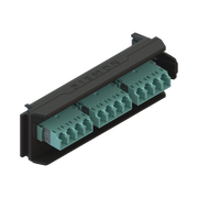 PLACA ACOPLADORA LIGHTVERSE, 6 CONECTORES DÚPLEX LC/UPC, ACEPTA HASTA 12 FIBRAS MULTIMODO OM3 Y OM4 (NO SHUTTERED)-Fibra Óptica-SIEMON-Bsai Seguridad & Controles
