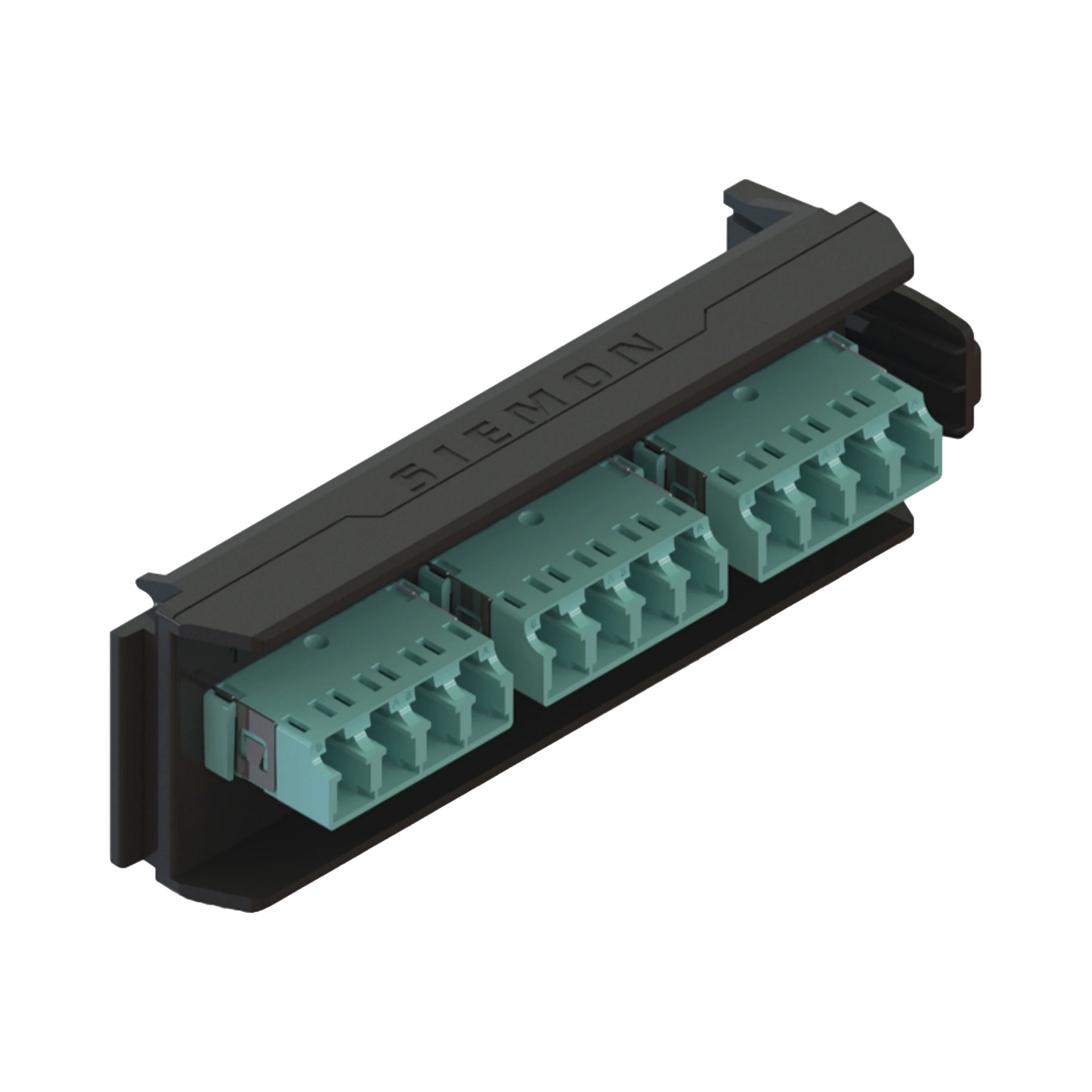 PLACA ACOPLADORA LIGHTVERSE, 6 CONECTORES DÚPLEX LC/UPC, ACEPTA HASTA 12 FIBRAS MULTIMODO OM3 Y OM4 (NO SHUTTERED)-Fibra Óptica-SIEMON-Bsai Seguridad & Controles