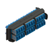 PLACA ACOPLADORA LIGHTVERSE, 12 CONECTORES DÚPLEX LC/UPC, ACEPTA HASTA 24 FIBRAS MONOMODO (NO SHUTTERED)-Fibra Óptica-SIEMON-Bsai Seguridad & Controles