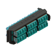 PLACA ACOPLADORA LIGHTVERSE, 12 CONECTORES DÚPLEX LC/UPC, ACEPTA HASTA 24 FIBRAS MULTIMODO OM3 Y OM4 (NO SHUTTERED)-Fibra Óptica-SIEMON-Bsai Seguridad & Controles