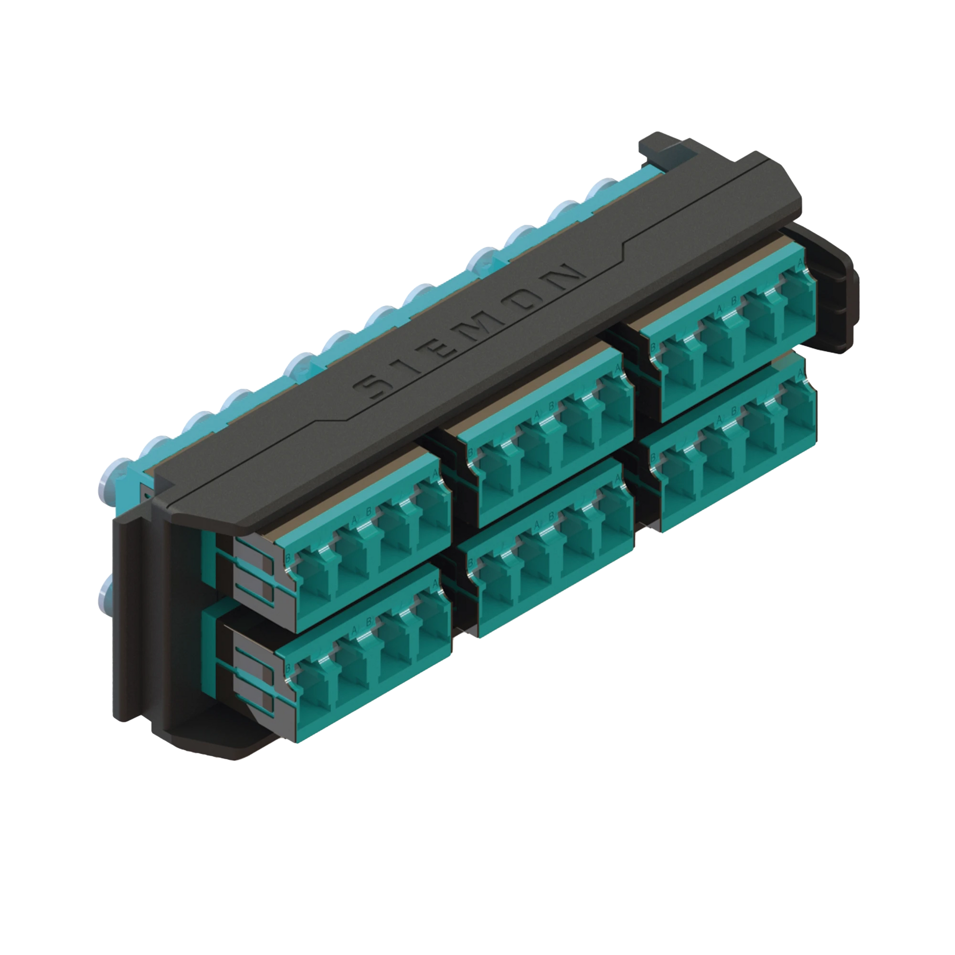 PLACA ACOPLADORA LIGHTVERSE, 12 CONECTORES DÚPLEX LC/UPC, ACEPTA HASTA 24 FIBRAS MULTIMODO OM3 Y OM4 (NO SHUTTERED)-Fibra Óptica-SIEMON-Bsai Seguridad & Controles