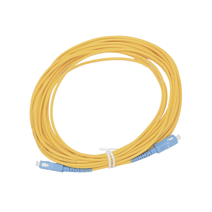 JUMPER DE FIBRA ÓPTICA SIMPLEX, MONOMODO, CON CONECTORES SC/UPC-SC/UPC, DE 10 METROS-Redes FTTH/PON-FIBERHOME-Bsai Seguridad & Controles