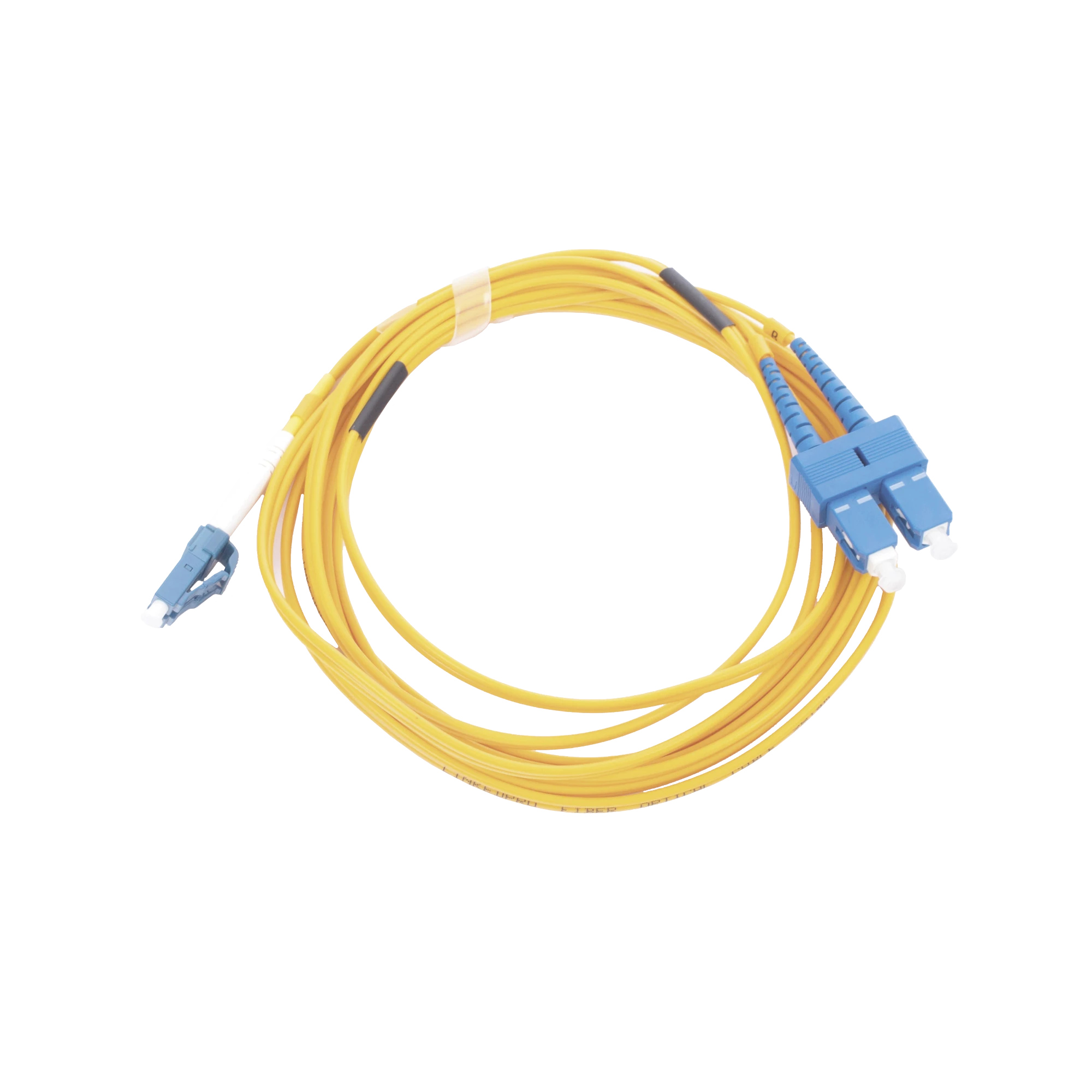 JUMPER DE FIBRA ÓPTICA MONOMODO 9/125 LC/UPC-SC/UPC, PVC, 2.0 MM, DÚPLEX, AMARILLO, 3 METROS-Redes FTTH/PON-LINKEDPRO BY EPCOM-Bsai Seguridad & Controles