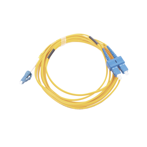 JUMPER DE FIBRA ÓPTICA MONOMODO 9/125 LC/UPC-SC/UPC, PVC, 2.0 MM, DÚPLEX, AMARILLO, 3 METROS-Redes FTTH/PON-LINKEDPRO BY EPCOM-LP-FO-D-LCU-SCU-03-Bsai Seguridad & Controles