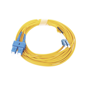 JUMPER DE FIBRA ÓPTICA MONOMODO 9/125 LC/UPC-SC/UPC, PVC, 2.0 MM, DÚPLEX, AMARILLO, 5 METROS-Redes FTTH/PON-LINKEDPRO BY EPCOM-Bsai Seguridad & Controles