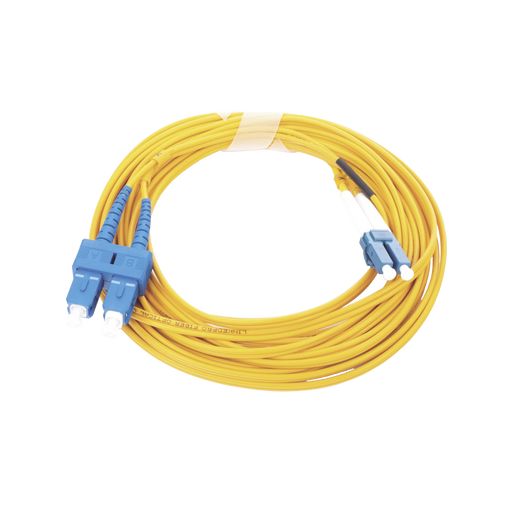 JUMPER DE FIBRA ÓPTICA MONOMODO 9/125 LC/UPC-SC/UPC, PVC, 2.0 MM, DÚPLEX, AMARILLO, 5 METROS-Redes FTTH/PON-LINKEDPRO BY EPCOM-LP-FO-D-LCU-SCU-05-Bsai Seguridad & Controles