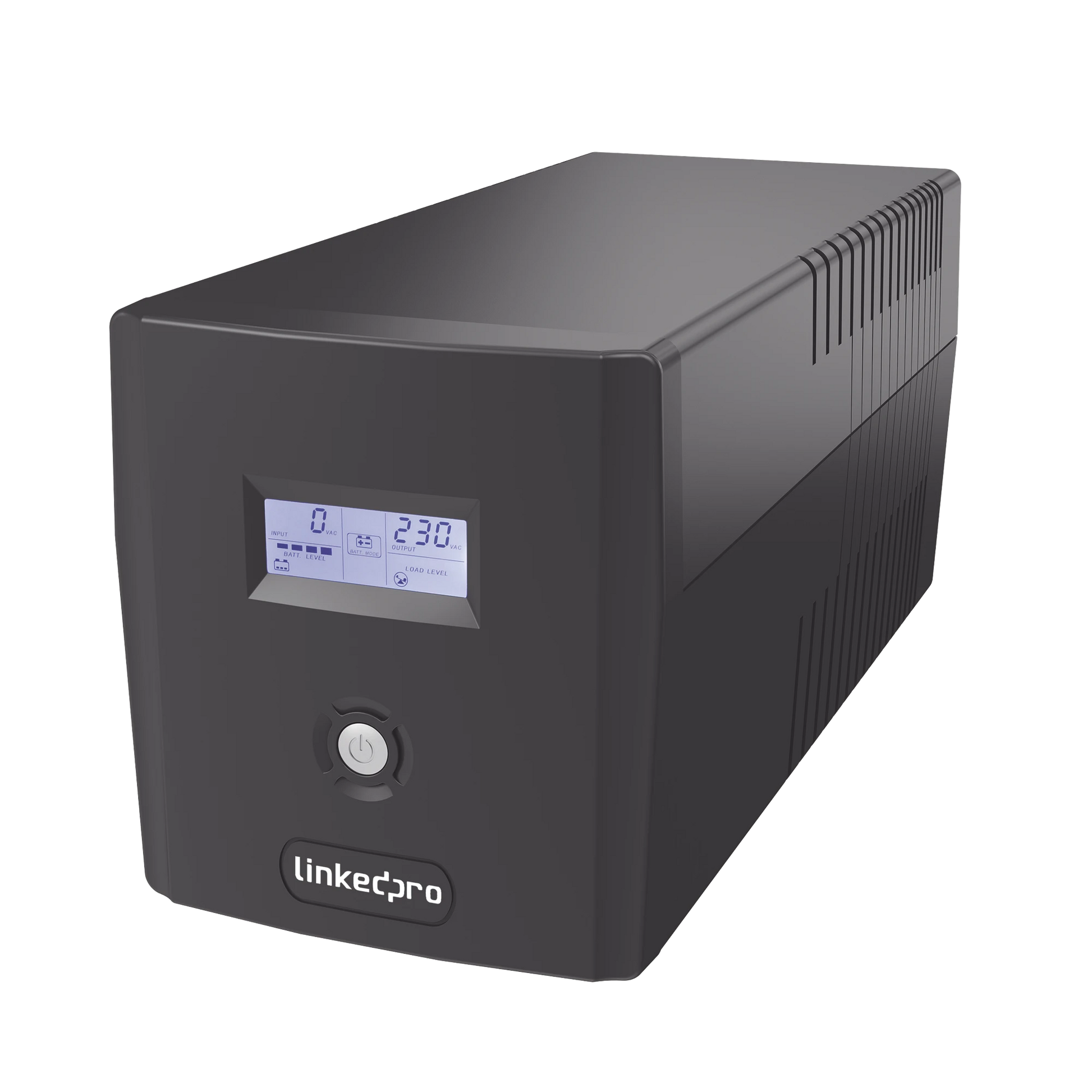 UPS 1000VA/600 W PANTALLA LCD / LÍNEA INTERACTIVA 120VCA / 6 TOMAS 5-15R (4 RESPALDADAS) / REGULACIÓN DE VOLTAJE / PROTECCIÓN RJ45-Energía-LINKEDPRO BY EPCOM-LP1000LCD-Bsai Seguridad & Controles