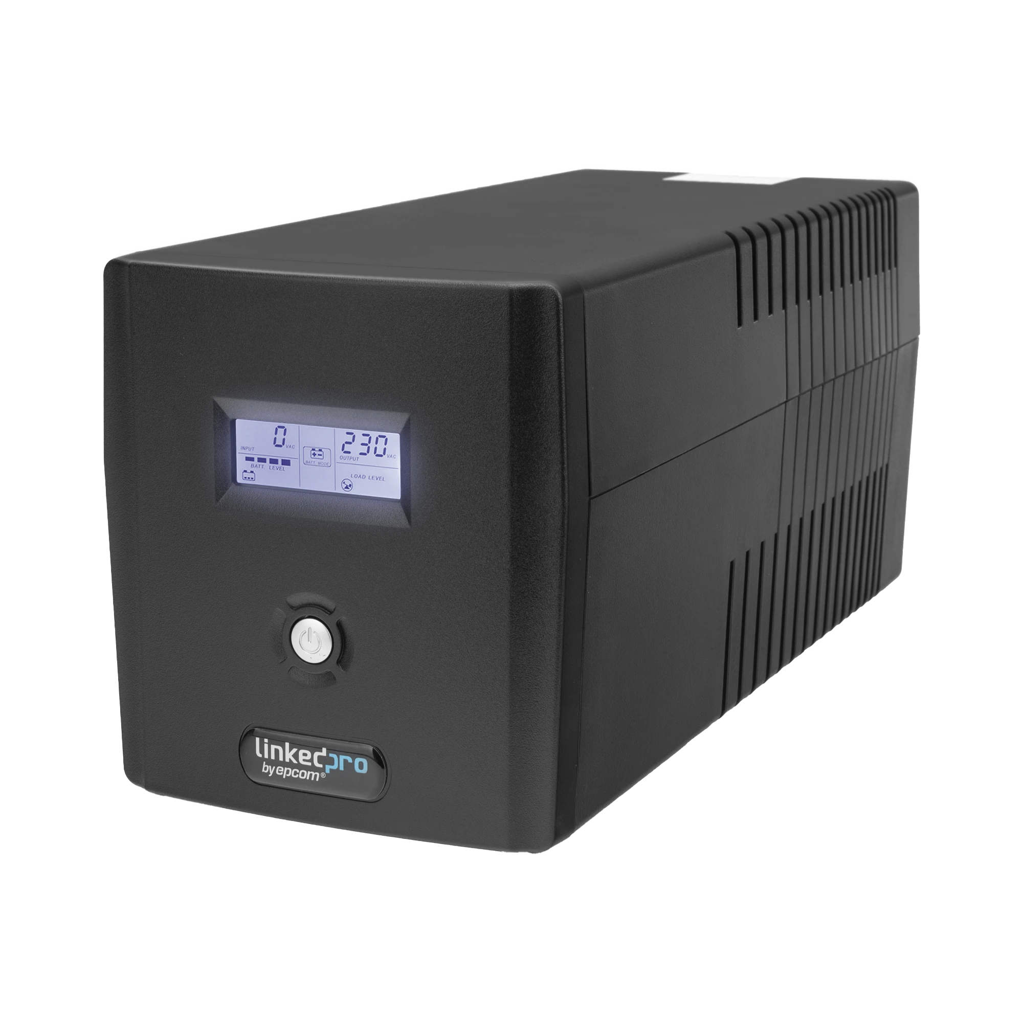 UPS 1200VA/720W PANTALLA LCD / LÍNEA INTERACTIVA 120VCA / 6 TOMAS 5-15R (4 RESPALDADAS) / REGULACIÓN DE VOLTAJE / PROTECCIÓN RJ45-Energía-LINKEDPRO BY EPCOM-Bsai Seguridad & Controles