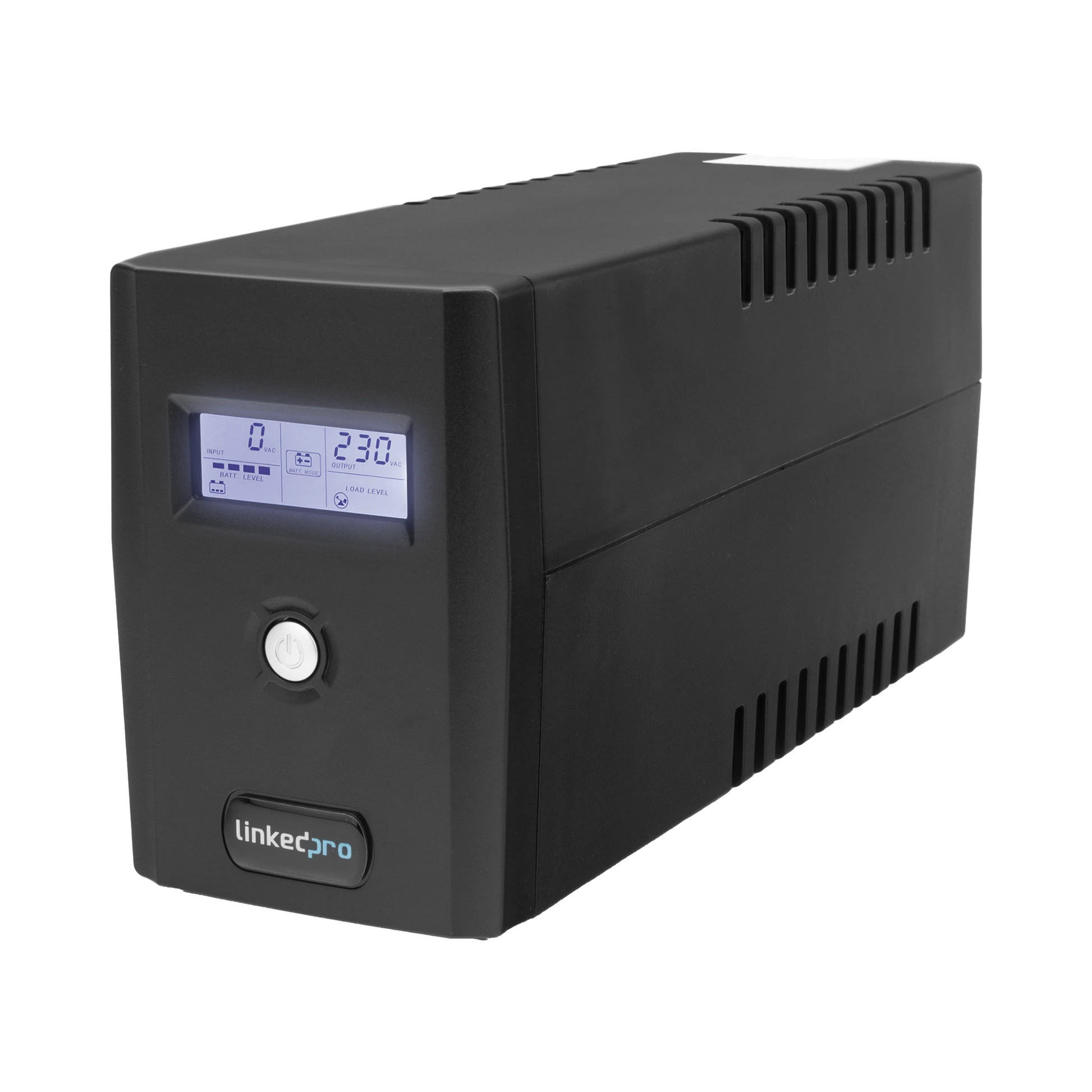 UPS 800VA/480 W PANTALLA LCD / LÍNEA INTERACTIVA 120VCA / 6 TOMAS 5-15R (4 RESPALDADAS) / REGULACIÓN DE VOLTAJE / PROTECCIÓN RJ45-Energía-LINKEDPRO BY EPCOM-LP800LCD-Bsai Seguridad & Controles