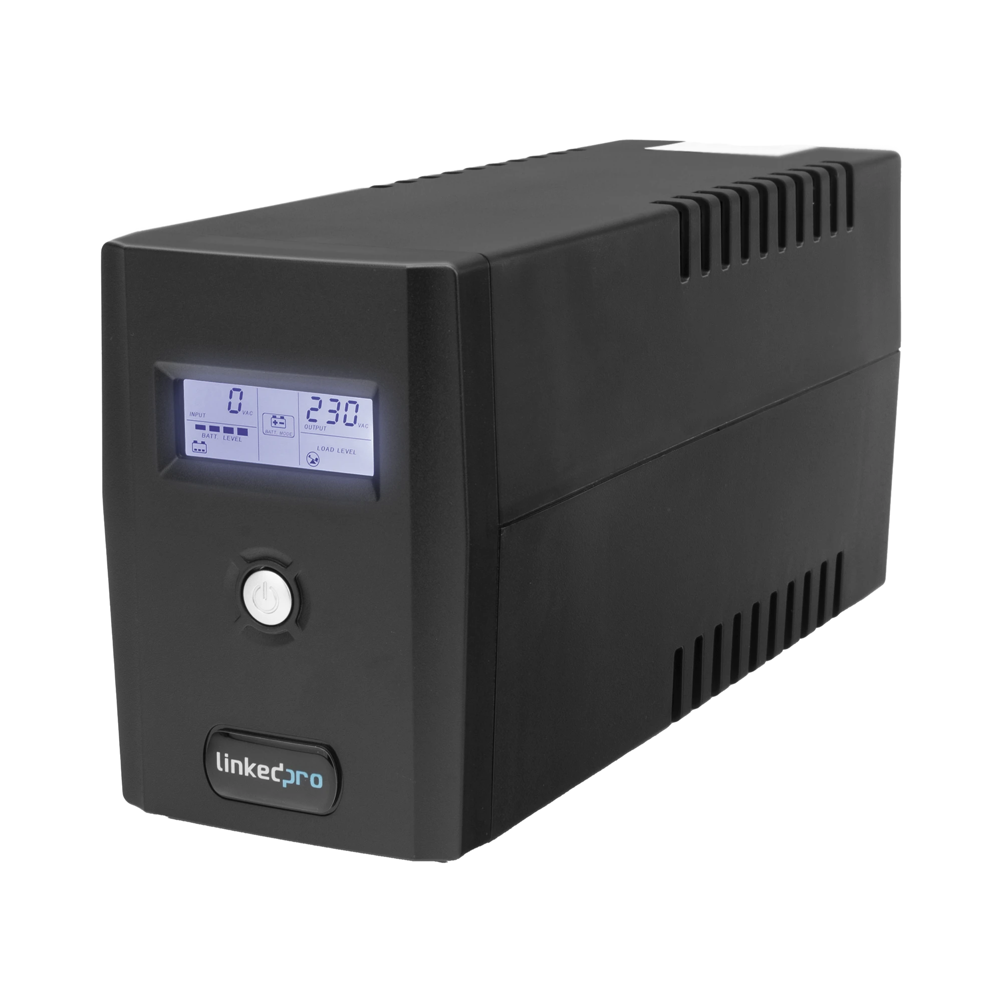 UPS 800VA/480 W PANTALLA LCD / LÍNEA INTERACTIVA 120VCA / 6 TOMAS 5-15R (4 RESPALDADAS) / REGULACIÓN DE VOLTAJE / PROTECCIÓN RJ45-Energía-LINKEDPRO BY EPCOM-Bsai Seguridad & Controles
