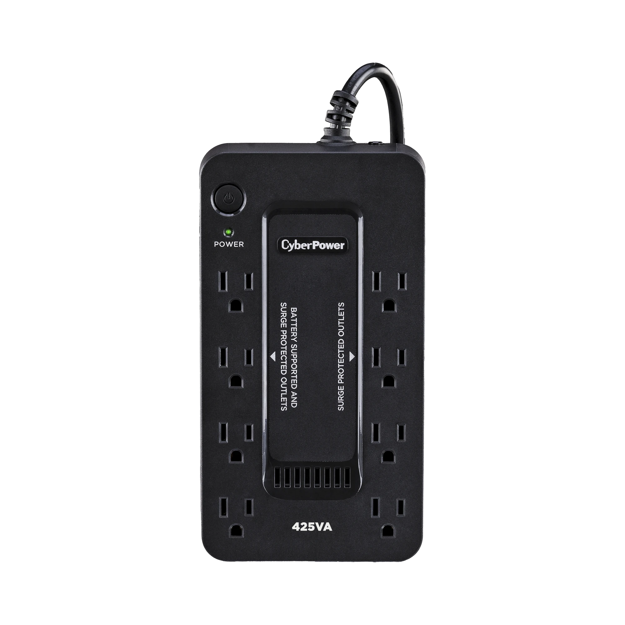 UPS DE 425 VA/255 W, TOPOLOGÍA STANDBY, ENTRADA 120 VCA NEMA 5-15P, TIPO GABINETE COMPACTO, CON 8 TOMAS NEMA 5-15R-Energía-CYBERPOWER-Bsai Seguridad & Controles