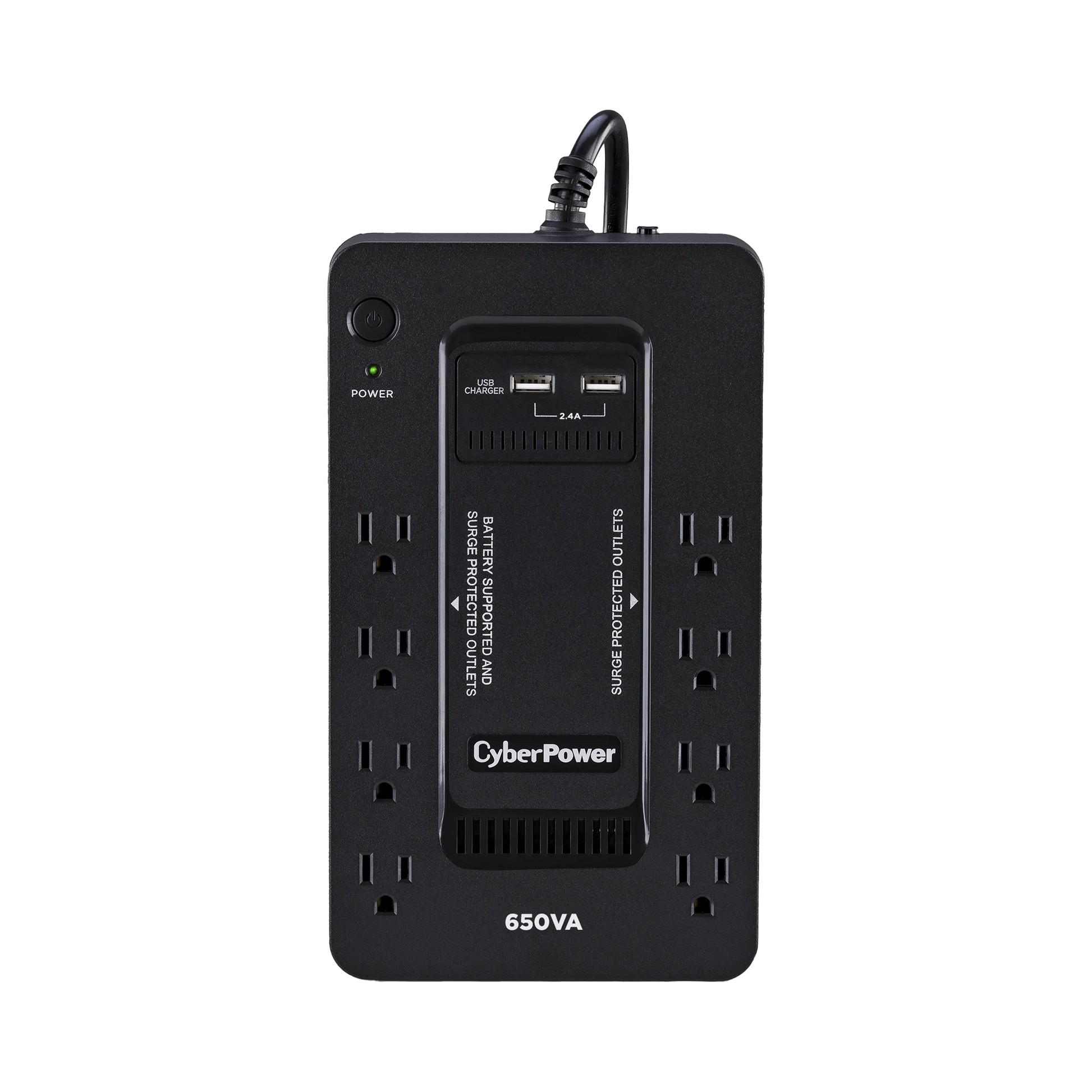 UPS DE 650 VA/390 W, TOPOLOGÍA STANDBY CON MODO AHORRADOR ECO, ENTRADA 120 VCA NEMA 5-15P, CON 8 TOMAS NEMA 5-15R-UPS / Respaldo-CYBERPOWER-SX650U-Bsai Seguridad & Controles