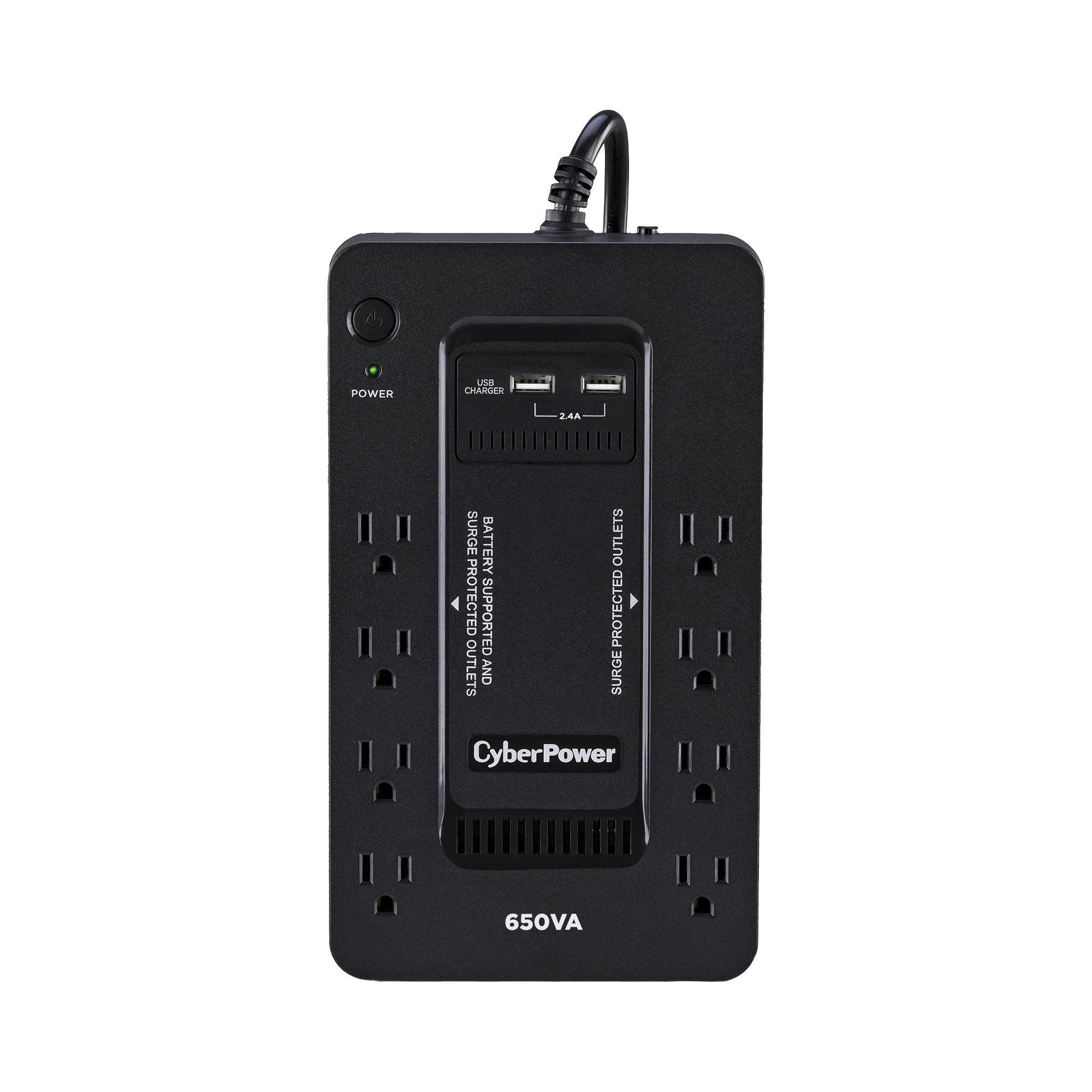 UPS DE 650 VA/390 W, TOPOLOGÍA STANDBY CON MODO AHORRADOR ECO, ENTRADA 120 VCA NEMA 5-15P, CON 8 TOMAS NEMA 5-15R-UPS / Respaldo-CYBERPOWER-SX650U-Bsai Seguridad & Controles