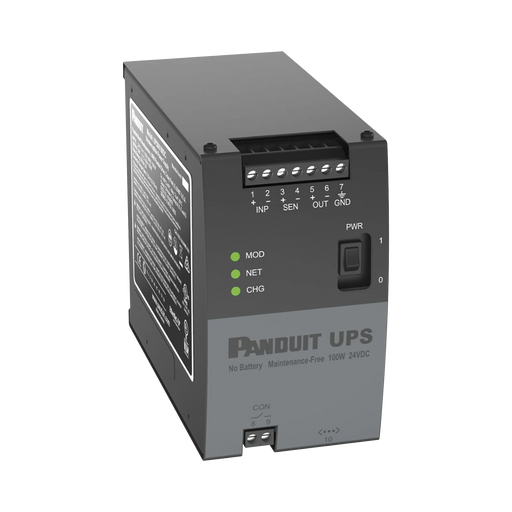 UPS INDUSTRIAL DE 100 WATTS, DE 24 VCD, INSTALACIÓN EN RIEL DIN ESTÁNDAR DE 35MM, TEMPERATURA DE OPERACIÓN DE -40 A 60 ºC-Ups/No Break-PANDUIT-UPS00100DC-Bsai Seguridad & Controles