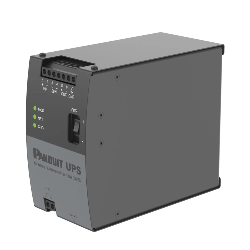 UPS INDUSTRIAL DE 100 WATTS, DE 24 VCD, INSTALACIÓN EN RIEL DIN ESTÁNDAR DE 35MM, TEMPERATURA DE OPERACIÓN DE -40 A 60 ºC-Ups/No Break-PANDUIT-Bsai Seguridad & Controles