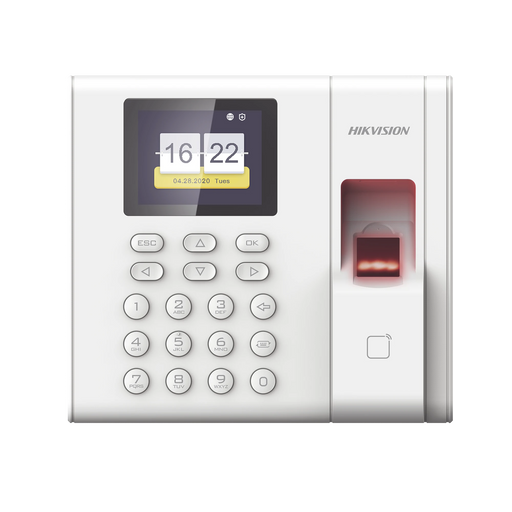 CHECADOR DE HUELLA CON BATERÍA DE RESPALDO / REPORTES POR USB / 1,000 USUARIOS / LECTOR DE TARJETAS EM / USO CON IVMS-4200.-Biometricos-HIKVISION-DS-K1A8503EF-B-Bsai Seguridad & Controles