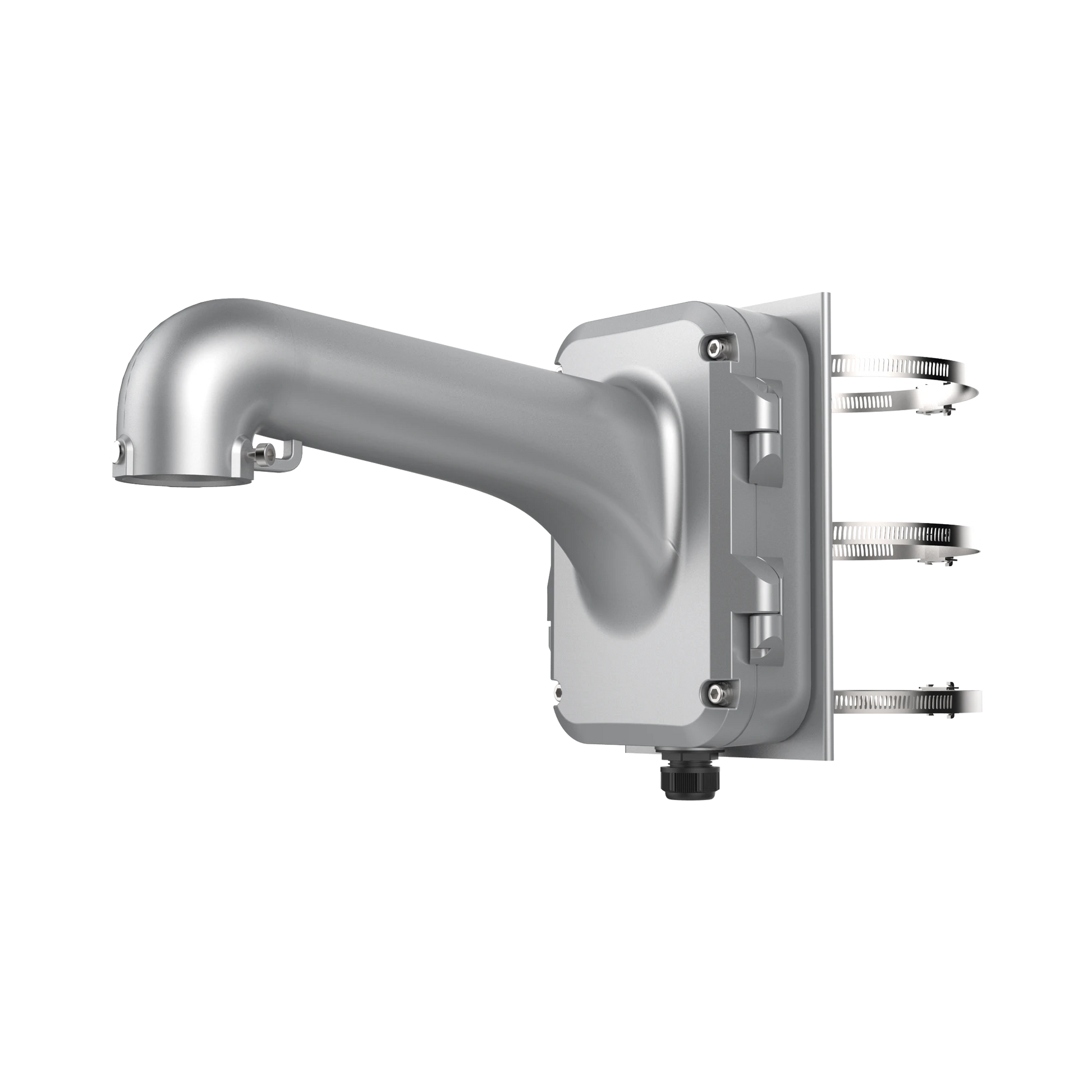 MONTAJE DE POSTE PARA DOMOS HIKVISION / COLOR PLATA / USO EN EXTERIOR-Accesorios Videovigilancia-HIKVISION-Bsai Seguridad & Controles