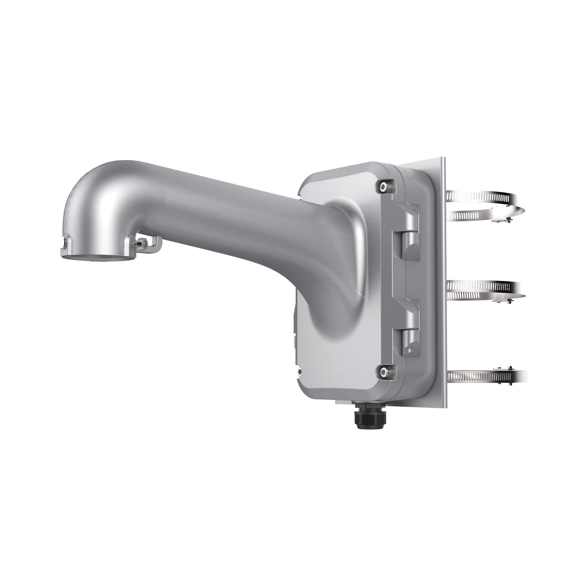 MONTAJE DE POSTE PARA DOMOS HIKVISION / COLOR PLATA / USO EN EXTERIOR-Accesorios Videovigilancia-HIKVISION-Bsai Seguridad & Controles