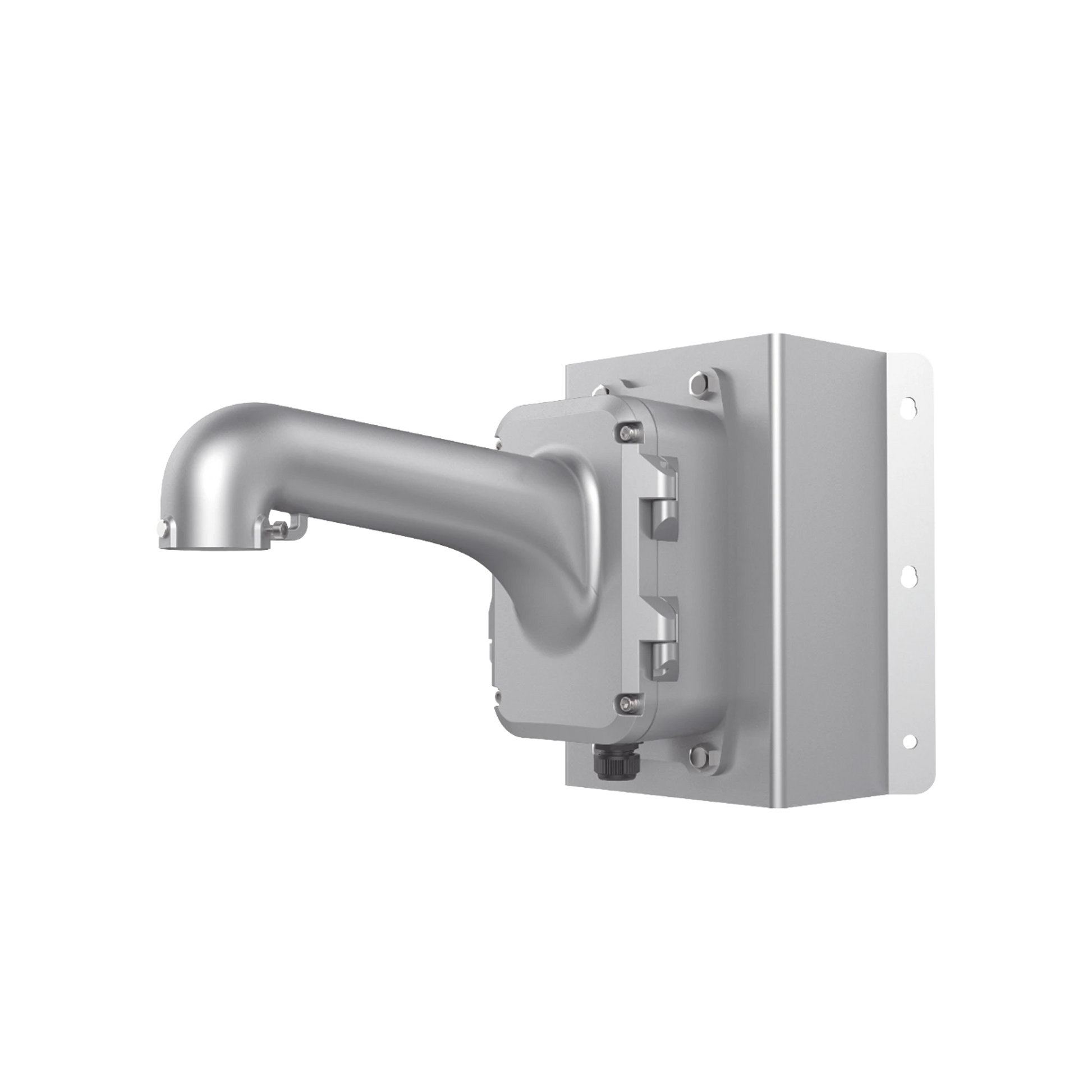 MONTAJE DE PARED PARA DOMOS PTZ CON MONTAJE DE ESQUINA / COLOR PLATA / USO EN EXTERIOR-Accesorios-HIKVISION-Bsai Seguridad & Controles