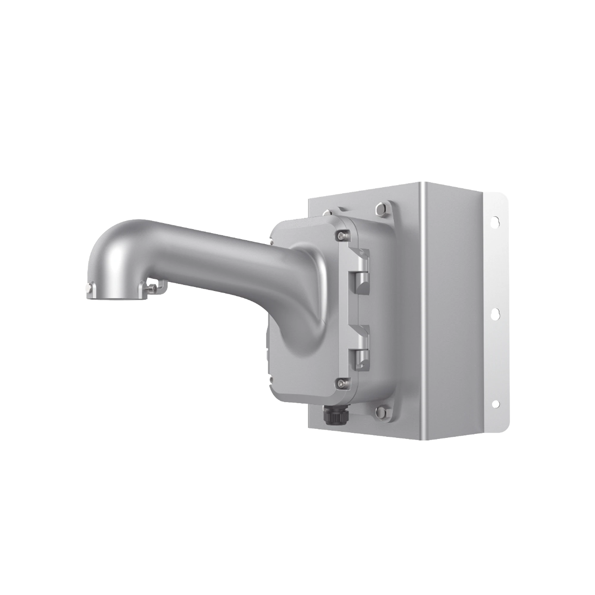 MONTAJE DE PARED PARA DOMOS PTZ CON MONTAJE DE ESQUINA / COLOR PLATA / USO EN EXTERIOR-Accesorios-HIKVISION-Bsai Seguridad & Controles