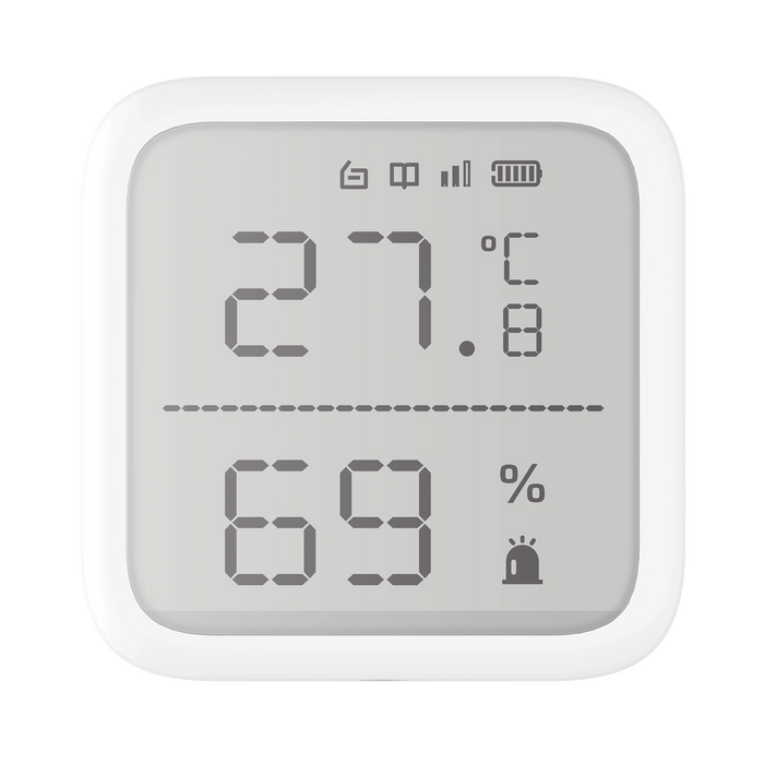 (AX PRO) DETECTOR DE TEMPERATURA Y DETECTOR DE HUMEDAD INALÁMBRICO / 2.7" DE TAMAÑO / USO EN INTERIOR-Detectores / Sensores-HIKVISION-DS-PDTPH-E-WB-Bsai Seguridad & Controles