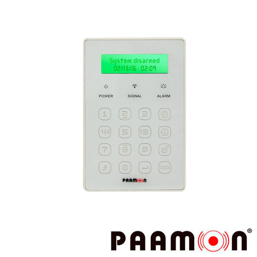 TECLADO TOUCH INALAMBRICO PAAMON PM-WKEYB3 FRECUENCIA 433MHZ/ FUNCIÓN DE ARMADO/ DESARMADO/ ARMADO PERIMETRAL Y SOS/ USO EN INTERIOR-Detectores / Sensores-PAAMON-PM-WKEYB3-Bsai Seguridad & Controles