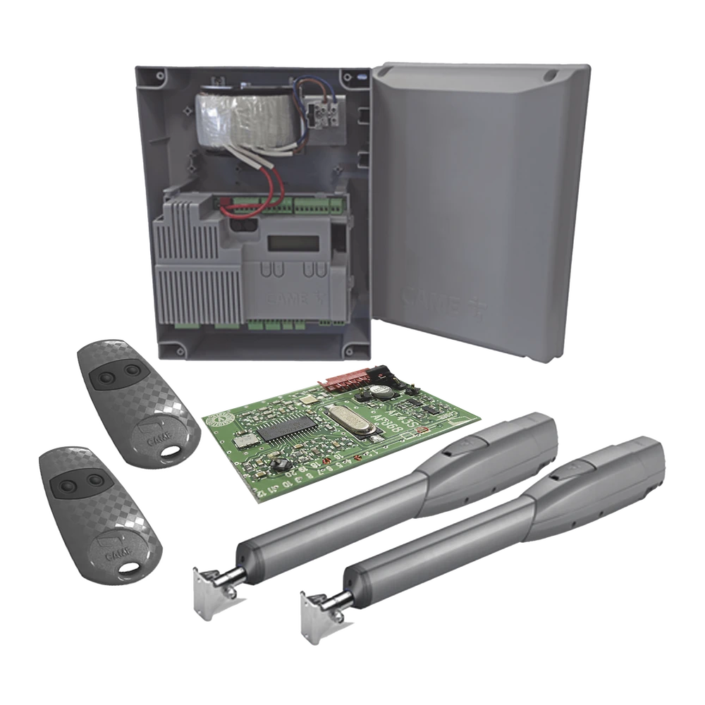 KIT DE OPERADORES ATS PARA PUERTAS ABATIBLES DE HASTA 5 METROS Y 400 KG / USO INTENSIVO-Acceso Vehicular-CAME-Bsai Seguridad & Controles