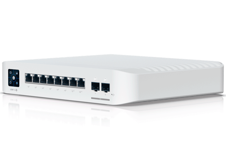 UBIQUITI USW-PRO-8-POE - SWITCH UNIFI CAPA 3 DE 8 PUERTOS POE 802.3AF/AT/BT , 6 PUERTOS POE+ , 2 PUERTOS POE++ , 2 PUERTOS SFP+ , 120W TOTALES.#PREVENTA-Switches POE-UBIQUITI-Bsai Seguridad & Controles