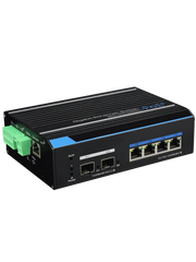 UTEPO UTP7304GEPOE - SWITCH INDUSTRIAL GIGABIT POE ADMINISTRABLE / L2 / 4 PUERTOS POE GIGABIT / 2 PUERTOS SFP GIGABIT / 802.3AF&AT / FAST RING / POE 150 WATTS /-Switches POE-UTEPO-Bsai Seguridad & Controles