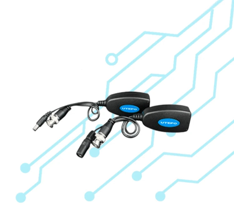 UTEPO UTP101PVHD12 - PAR DE TRANSCEPTORES 4K PARA VIDEO Y ENERGÍA/ CON ENTRADAS RJ45/ 4K HASTA 150 METROS CON CVI/ 4 Y 2 MEGAPIXELES HASTA 250 METROS/-Transceptores-UTEPO-Bsai Seguridad & Controles