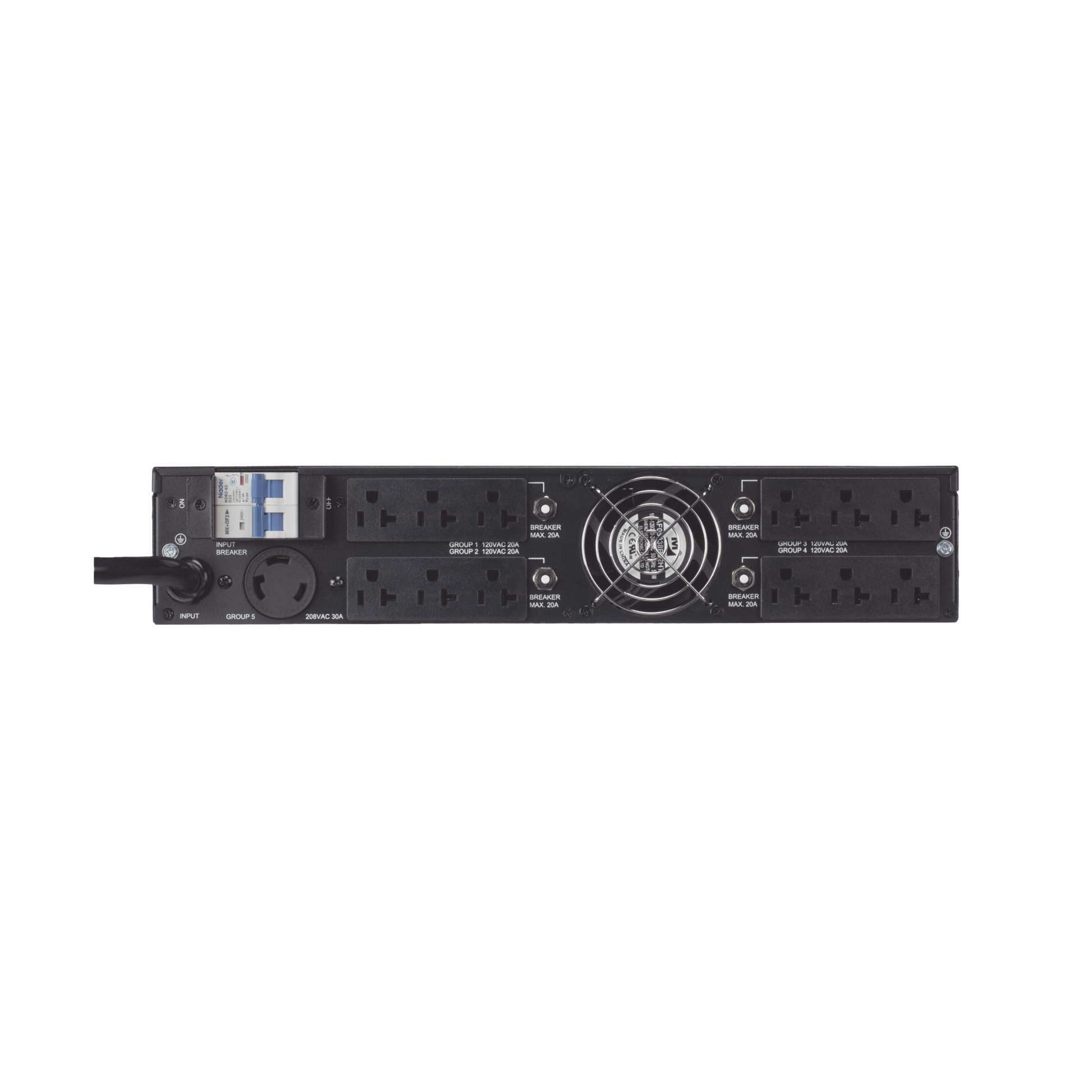 TRANSFORMADOR REDUCTOR DE 208 VCA A 120 VCA, CON ENTRADA NEMA L6-30P, 1 SALIDA L3-30R Y 12 SALIDAS 5-20R, RECOMENDADO PARA UPS DE PANDUIT-Respaldo de Energía-PANDUIT-Bsai Seguridad & Controles