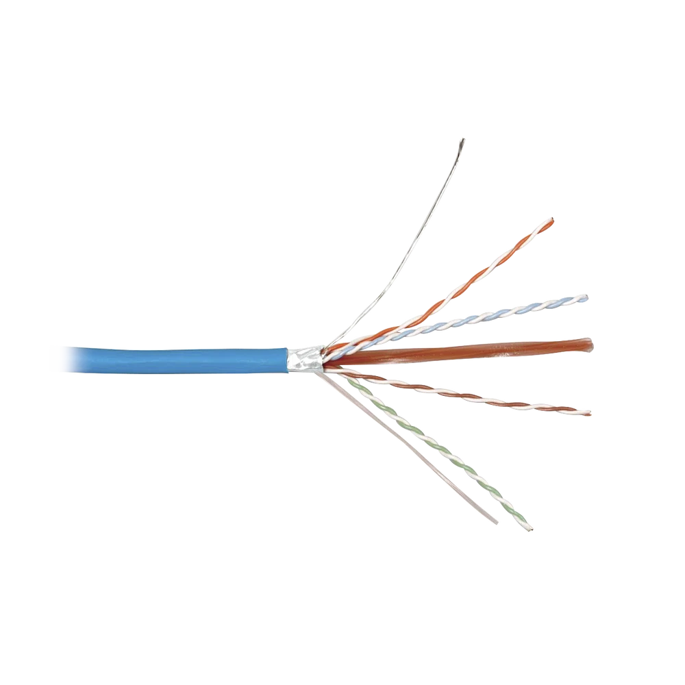BOBINA DE CABLE BLINDADO F/UTP DE 4 PARES, Z-MAX, CAT6A, SOPORTE DE APLICACIONES 10GBASE-T, CMR (RISER), COLOR AZUL, 305M-Cableado-SIEMON-Bsai Seguridad & Controles