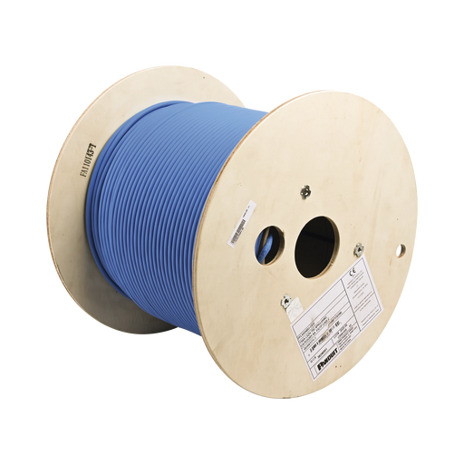 BOBINA DE CABLE BLINDADO F/UTP DE 4 PARES, CAT6A, SOPORTE DE APLICACIONES 10GBASE-T, LSZH (LIBRE DE GASES TÓXICOS), COLOR AZUL, 305M-Cableado-PANDUIT-Bsai Seguridad & Controles