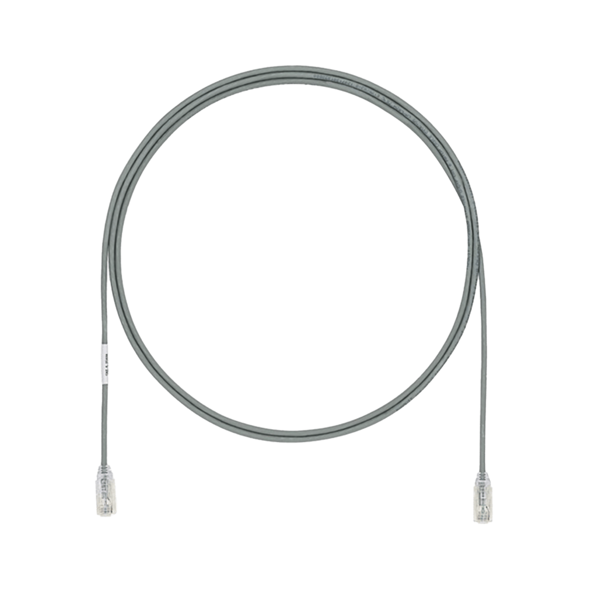 CABLE DE PARCHEO TX6, UTP CAT6, DIAMETRO REDUCIDO (28AWG), COLOR GRIS, 1.5 METROS (4.92 PIES)