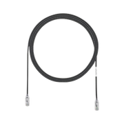 CABLE DE PARCHEO TX6, UTP CAT6, DIAMETRO REDUCIDO (28AWG), COLOR NEGRO, 2.44 METROS (8 PIES)