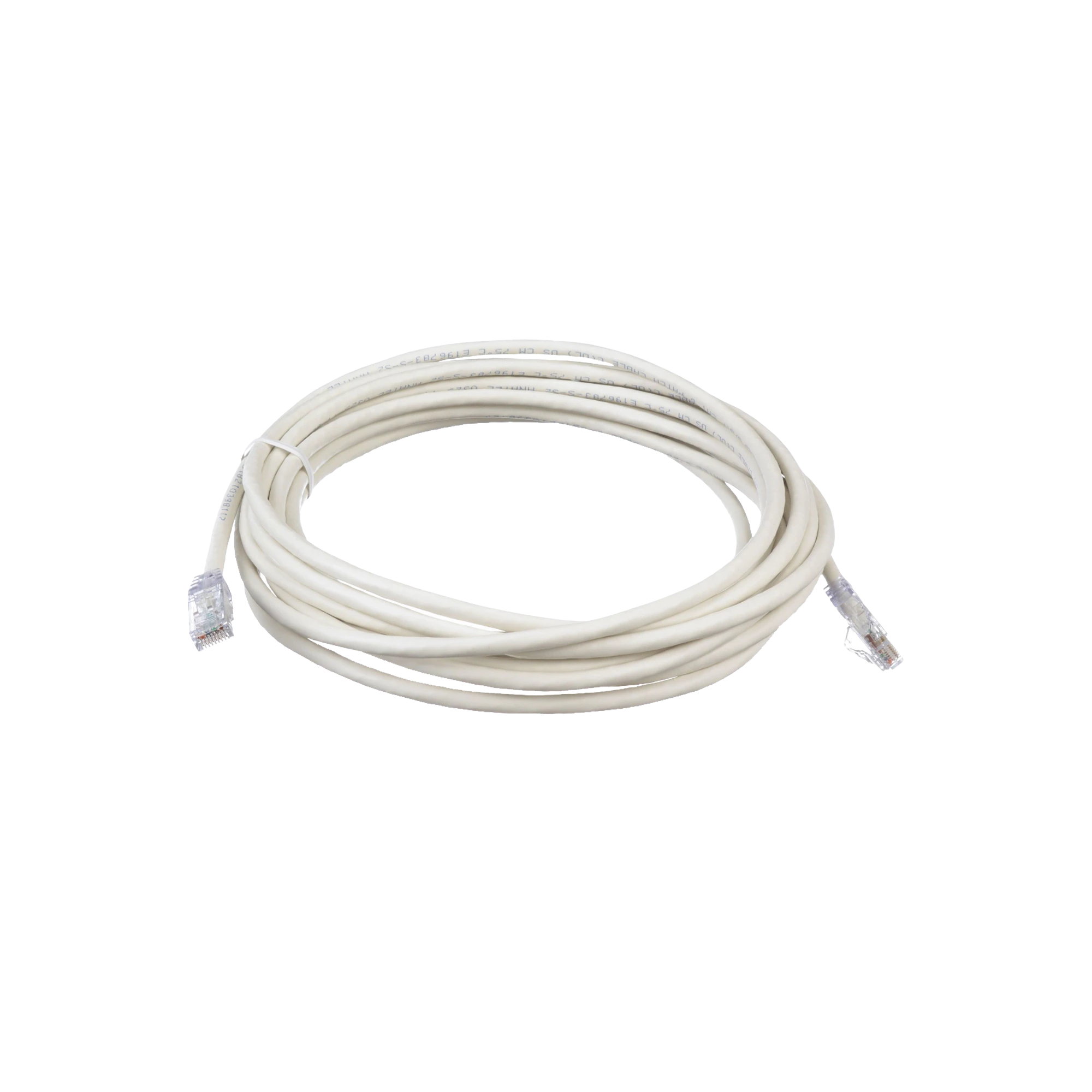 CABLE DE PARCHEO TX6, UTP CAT6, 24 AWG, CM, COLOR BLANCO, 6.1 METROS (20 PIES)