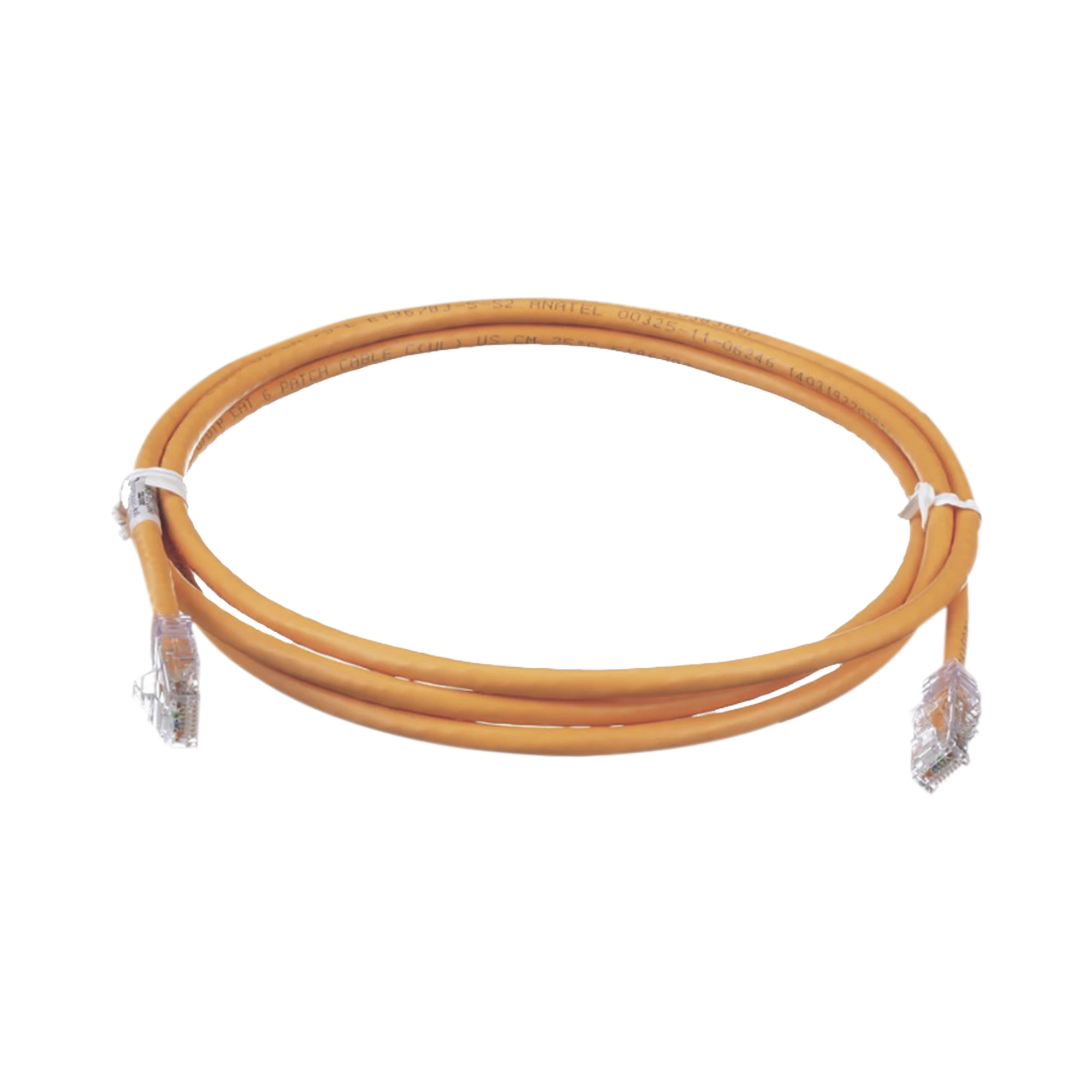 CABLE DE PARCHEO TX6, UTP CAT6, 24 AWG, CM, COLOR NARANJA, 0.91 METROS (3 PIES)