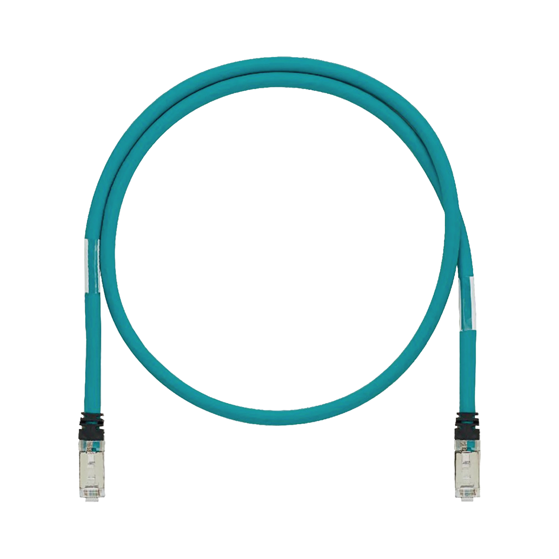 PATCH CORD CAT5E DE GRADO INDUSTRIAL 600V, BLINDADO SF/UTP, CALIBRE 24 AWG, COLOR AQUA, 15M-Cableado-PANDUIT-Bsai Seguridad & Controles