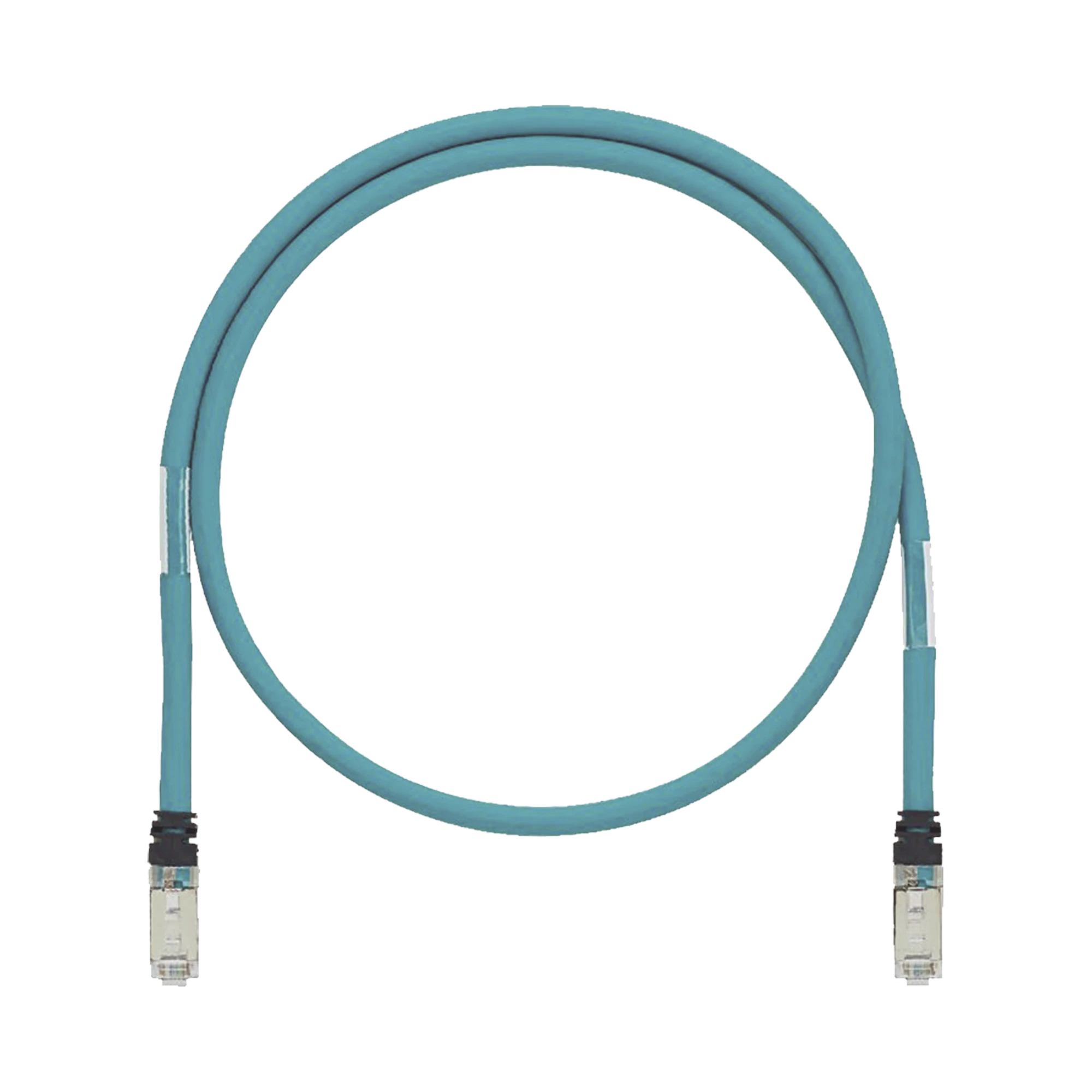 PATCH CORD CAT6A DE GRADO INDUSTRIAL 600V, BLINDADO SF/UTP, CALIBRE 26 AWG, COLOR AQUA, 1.5M-Patch Cords-PANDUIT-Bsai Seguridad & Controles