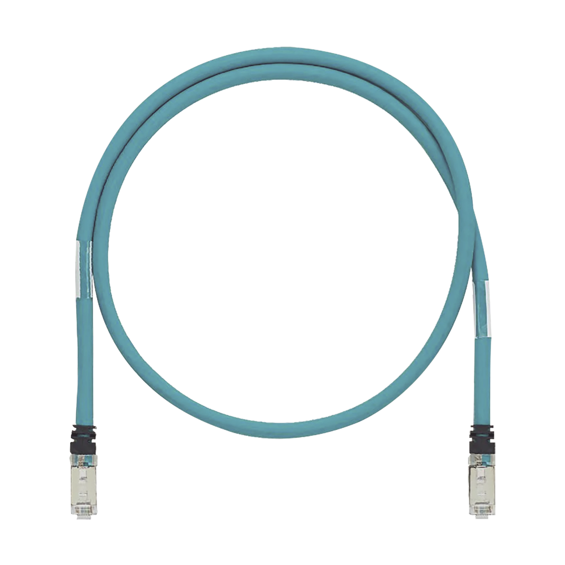 PATCH CORD CAT6A DE GRADO INDUSTRIAL 600V, BLINDADO SF/UTP, CALIBRE 26 AWG, COLOR AQUA, 30 CM.-Patch Cords-PANDUIT-Bsai Seguridad & Controles