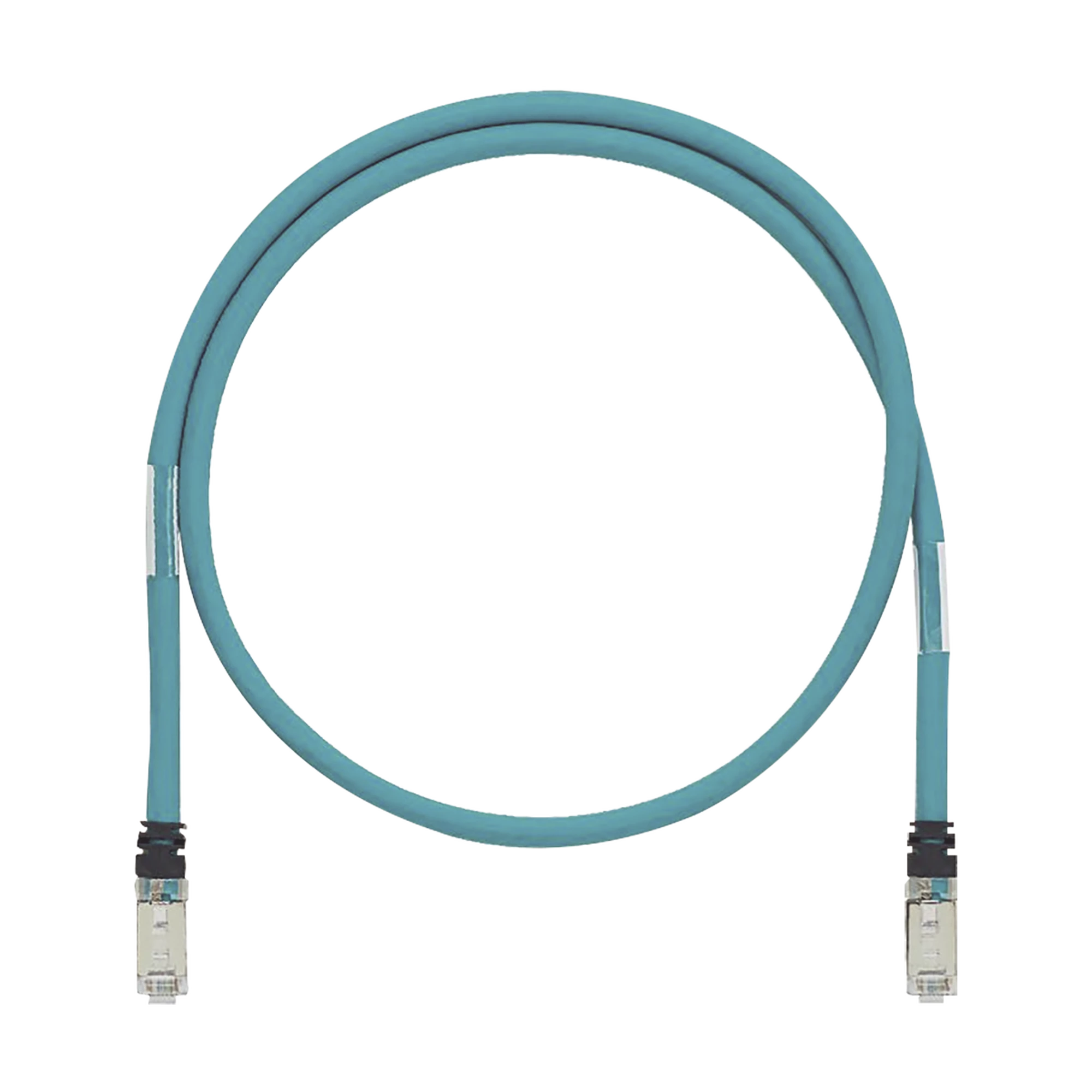 PATCH CORD CAT6A DE GRADO INDUSTRIAL 600V, BLINDADO SF/UTP, CALIBRE 26 AWG, COLOR AQUA, 30 CM.-Patch Cords-PANDUIT-Bsai Seguridad & Controles