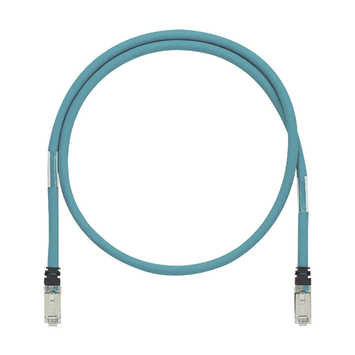 PATCH CORD CAT6A DE GRADO INDUSTRIAL 600V, BLINDADO SF/UTP, CALIBRE 26 AWG, COLOR AQUA, 30 CM.-Patch Cords-PANDUIT-ISTPH6X0.3MTL-Bsai Seguridad & Controles