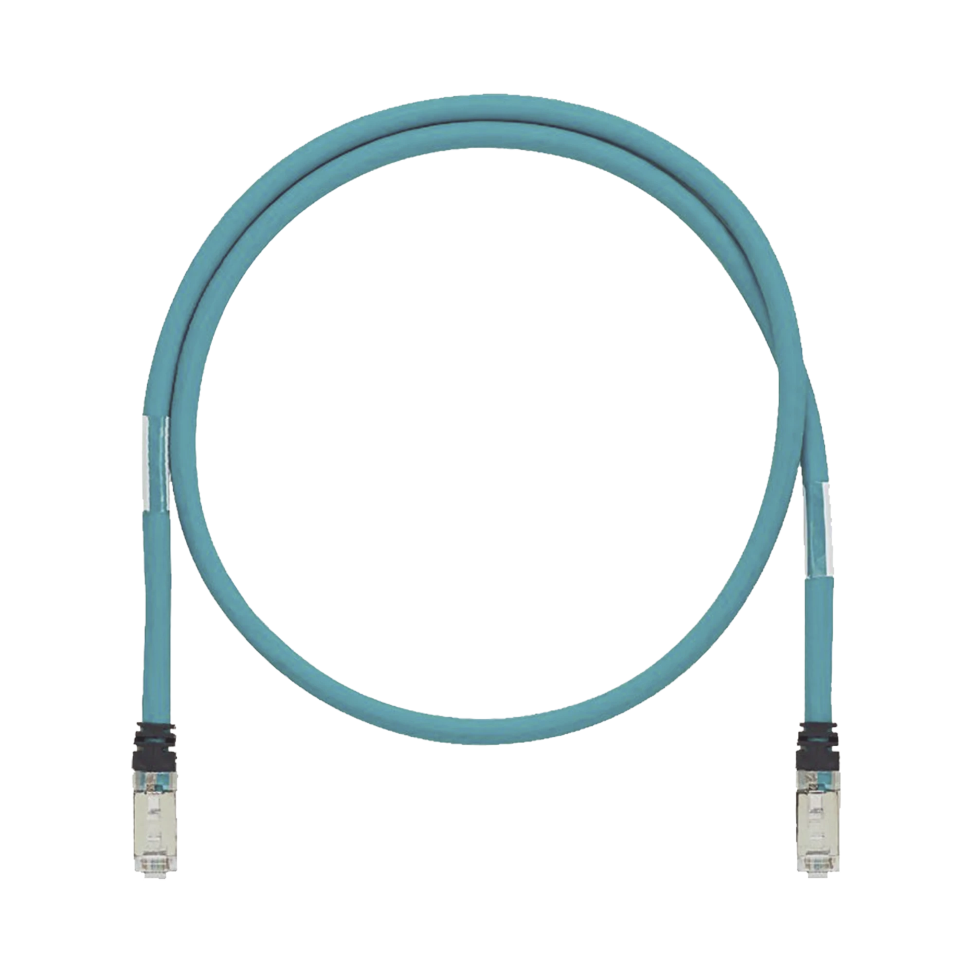 PATCH CORD CAT6A DE GRADO INDUSTRIAL 600V, BLINDADO SF/UTP, CALIBRE 26 AWG, COLOR AQUA, 60 CM.-Patch Cords-PANDUIT-Bsai Seguridad & Controles