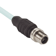 CABLE DE CONEXIÓN INDUSTRIALNET CAT6A, CON CONECTOR RECTO M12 X-CODE MACHO EN AMBOS EXTREMOS, BLINDADO SF/UTP, FORRO TPO, COLOR AZUL CERCETA, 1 METRO-Patch Cords-PANDUIT-Bsai Seguridad & Controles
