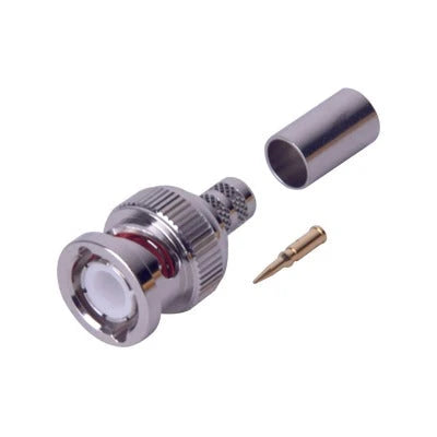 BNC MACHO DE ANILLO PLEGABLE PARA CABLE PROFLEX, RG-59/U, 75 OHM, 28 MM.-Conectores-RF INDUSTRIES,LTD-Bsai Seguridad & Controles