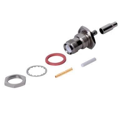 CONECTOR TNC HEMBRA DE MONTAJE EN CHASIS TIPO D PLANO Y ANILLO PLEGABLE PARA RG-174/U, 8216.-Conectores-RF INDUSTRIES,LTD-Bsai Seguridad & Controles