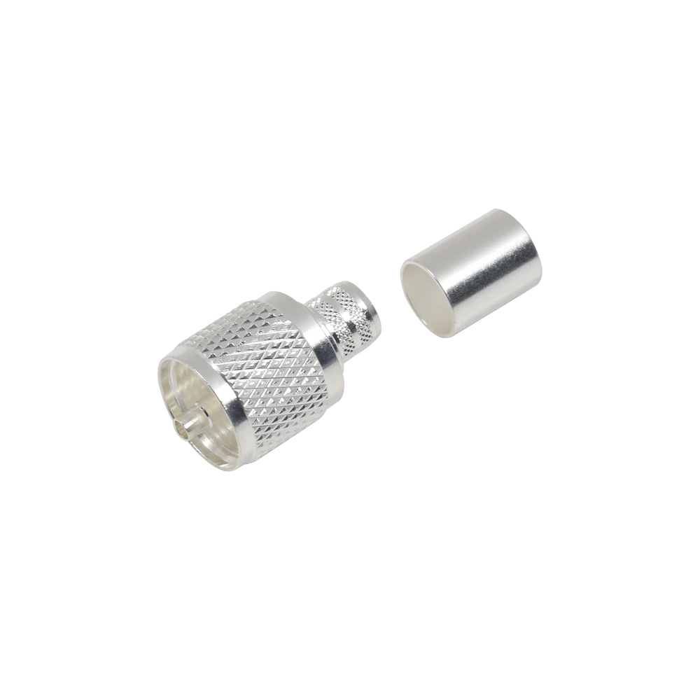 CONECTOR UHF MACHO (PL-259) DE ANILLO PLEGABLE PARA RG-8, BELDEN 8237, RG-213/U, 8267.-Conectores-RF INDUSTRIES,LTD-Bsai Seguridad & Controles