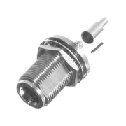 CONECTOR N HEMBRA DE MONTAJE TRASERO/PANEL (CHASIS) DE ANILLO PLEGABLE PARA ENSAMBLAR (0.130) EN CABLES TIPO RG-316/U, 84316.-Conectores-RF INDUSTRIES,LTD-Bsai Seguridad & Controles
